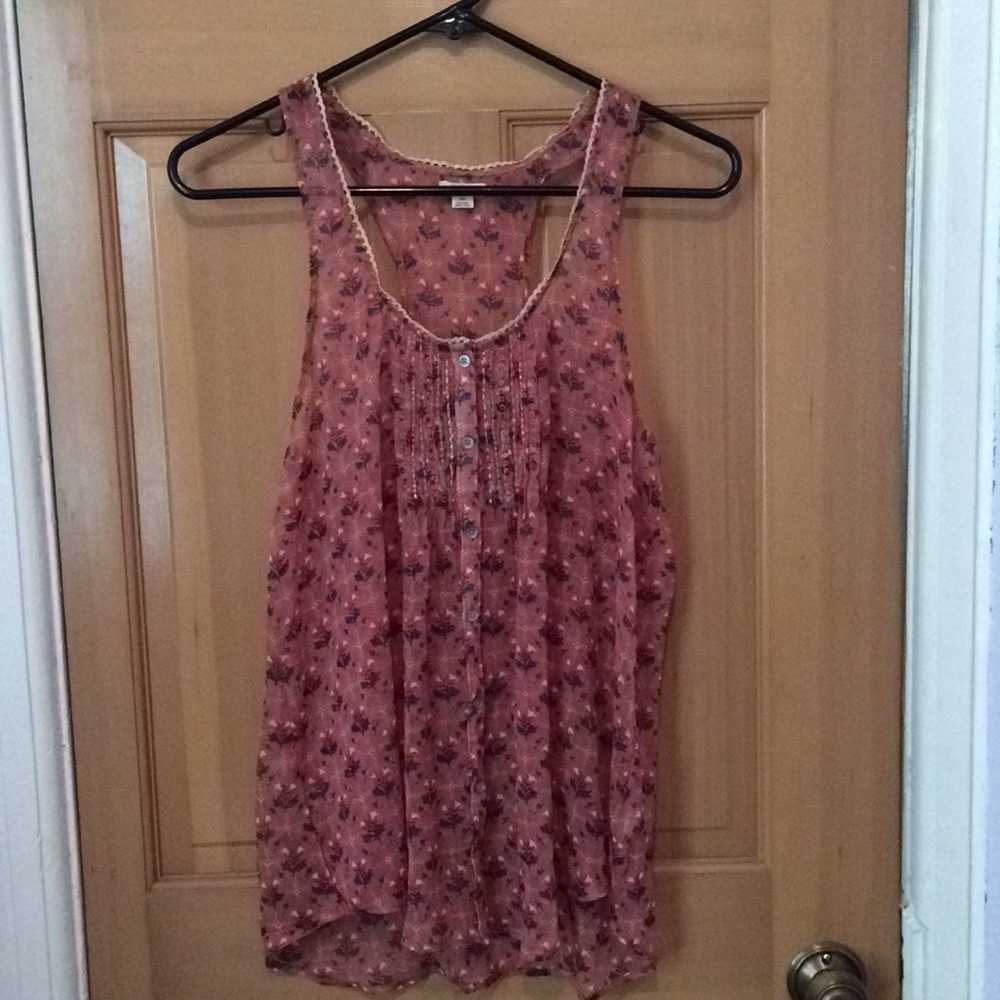 Button-up tank top